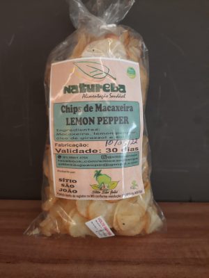 Chips de macaxeira - lemon pepper - Natureba (100g)
