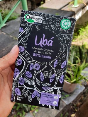 Barra de chocolate Ubá orgânico 85% cacau (80g)